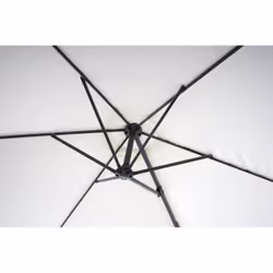 Décoshop26 04_0005634 parasol de terrasse Parasol de balcon Carré Noir, Crème - Vue supplémentaire 4