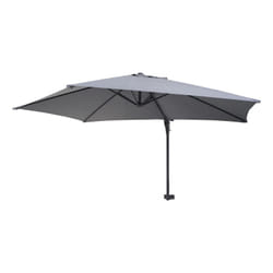 Décoshop26 04_0005636 parasol de terrasse Parasol de balcon Hexagonal Noir, Gris