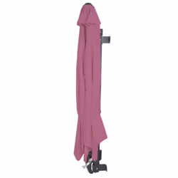 Décoshop26 04_0005638 parasol de terrasse Parasol de balcon Carré Noir, Rose