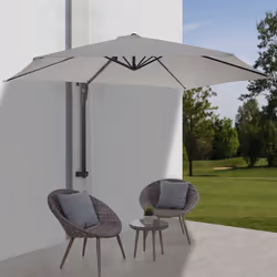 Décoshop26 04_0005639 parasol de terrasse Parasol de balcon Autres Noir, Sable