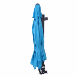 Décoshop26 04_0005635 parasol de terrasse Parasol de balcon Hexagonal Noir, Turquoise