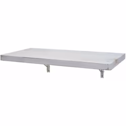 Table murale étagère murale, bois massif pliable 100x50cm blanc vieilli Cette table de cuisine offre suffisamment d'espace po ...