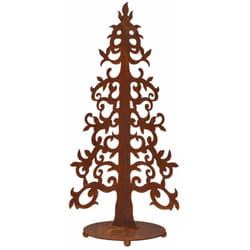 Décoshop26 - Décoration de jardin en métal forme d'arbre avec une patine de surface rouille tendance 050000685