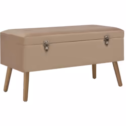 Ce banc en velours s'intégrera à merveille dans votre salon ou entrée. La tapisserie en velours beige est douce au toucher et ...