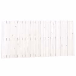 Tête de lit accessoire couchage chambre à coucher meuble murale style palette 185 par 3 par 90 bois massif blanc