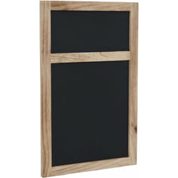 Décoshop26 - Panneau mural tableau noir à craie 55x34x2cm aspect shabby vintage brun naturel 040003776