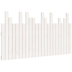 Tête de lit accessoire couchage chambre à coucher meuble murale style palette 146,5 x 3 x 80 cm bois massif blanc TDL0202720