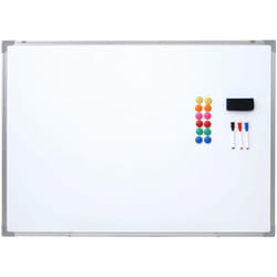 Nova - Tableau blanc magnétique mémo panneau d'affichage accessoires inclus 110x80cm 040005117