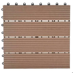Dalles de terrasse - Premium - WPC - 30x30 cm - Résistantes aux intempéries - Faciles à installer