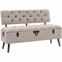Ce banc de rangement de style vintage sera un supplément unique à votre intérieur. Il peut être utilisé comme boîte de rangem ...