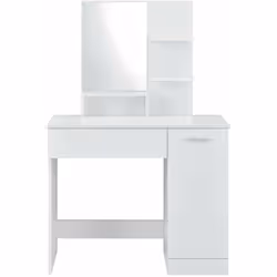 Coiffeuse avec miroir Cette table coiffeuse vous facilitent la préparation le matin et la mise en beauté le soir avant de sor ...