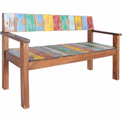 Ce banc en bois de style vintage ajoute une touche antique et constitue un supplément intemporel à votre pièce. Le banc est f ...