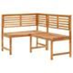 Banc dangle - Acacia - 140 x 100 x 91 cm - Bois massif - Finition à lhuile - Extérieur