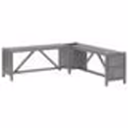 Banc de jardin meuble de patio d exterieur terrasse d angle de jardin et jardiniere 117 cm bois d acacia gris