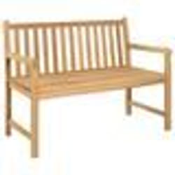 Banc de jardin meuble de patio d exterieur terrasse 114 x 60 x 90 cm bois de teck solide