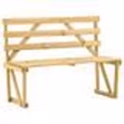 Banc de jardin meuble de patio d exterieur terrasse 120 x 50 x 90 cm bois de pin impregne