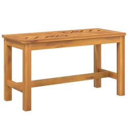 Banc de jardin - Non spécifié - 80 x 35 x 45 cm - Bois massif dacacia - Design élégant - Capacité 110 kg