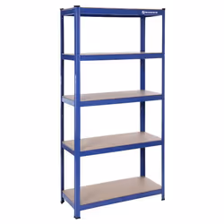 etagere de rangement charge lourde en acier resistant clipsable 4 niveaux tablette en MDF 160 x 80 x 40 cm capacite de 5