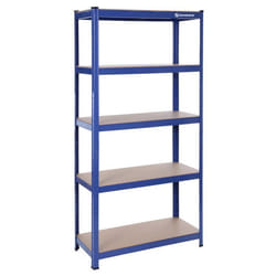 etagere de rangement charge lourde en acier resistant clipsable 4 niveaux tablette en MDF 160 x 80 x 40 cm capacite de 5