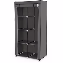 Avec la disposition des nombreuses étagères du côté gauche de l’armoire, la structure est plus stable Avec une barre de suspe ...