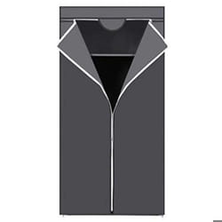 Armoire en tissu penderie pliante avec tringle de suspension dressing simple organiseur pour jouets chaussures sacs salo