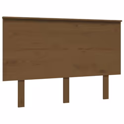 Tête de lit accessoire couchage chambre à coucher meuble 124 par 6 par 825 bois massif marron clair