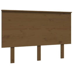 Tête de lit accessoire couchage chambre à coucher meuble 124 par 6 par 825 bois massif marron clair
