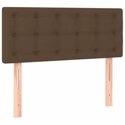 Tête de lit accessoire couchage chambre à coucher meuble 90 par 5 par 78/88 tissu marron fonce