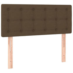Tête de lit accessoire couchage chambre à coucher meuble 90 par 5 par 78/88 tissu marron fonce