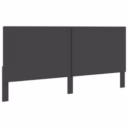 Tête de lit - TDL - 200 x 200 cm - Tissu gris foncé - Élégance - Chic