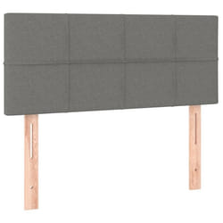 Tête de lit - Non spécifié - 90 cm - Tissu gris foncé - Classique - Hauteur réglable