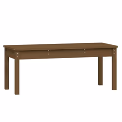 Banc de jardin - Naturel - Bois de pin massif - 109 x 44 x 45 cm - Marron miel - 2 personnes
