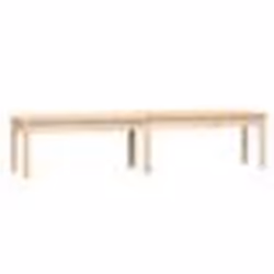 Banc de jardin - Non spécifié - 2 places - Bois massif de pin - 2035 x 44 x 45 cm - Extérieur