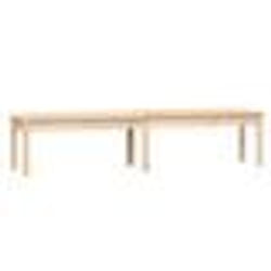 Banc de jardin - Non spécifié - 2 places - Bois massif de pin - 2035 x 44 x 45 cm - Extérieur