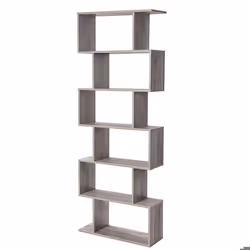 Bibliotheque etagere a 6 niveau meuble de rangement cloison separateur pour salon chambre bureau 1905 cm style moderne