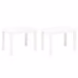Banc de jardin meuble de patio d exterieur terrasses de jardin 2 pieces blanc plastique