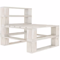 Notre canapé palette de jardin sera un choix idéal pour vous détendre, profiter du beau temps, faire une sieste ou discuter e ...