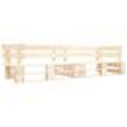 Canape palette a 2 places de jardin 220 x 66 x 55 cm couleur naturelle de bois
