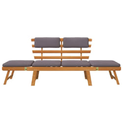 Chaise longue helloshop26 - 190 cm Bois d'Acacia