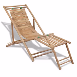 Avec notre chaise de terrasse en bambou, vous pourrez vous détendre sur votre terrasse ou dans votre jardin. La chaise de ter ...