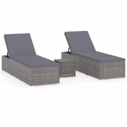 Créez un espace de détente attrayant et relaxant dont vous avez toujours rêvé avec cet ensemble élégant de chaise longue et d ...