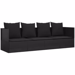 Ce lit de salon d'extérieur confortable avec coussins est une combinaison parfaite de style et de fonctionnalité. Matériau ha ...