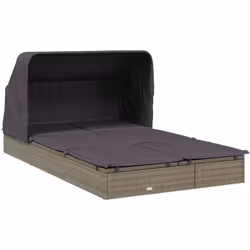 Ce transat 2 places avec un toit pliable est idéal pour se détendre au bord de la piscine, sur votre balcon ou au camping pen ...