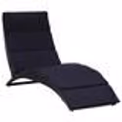 Transat bain de soleil - Non spécifié - Pliable - Résine tressée - Confortable - Inclus coussin et oreiller