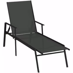 Cette élégante chaise longue réglable est un choix parfait pour vous détendre et profiter de votre journée dans l'espace d'ex ...