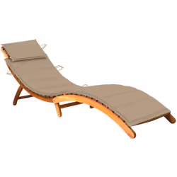 Détendez-vous et reposez-vous dans votre jardin ou sur votre patio sur cette confortable chaise longue en bois ! Vous pouvez ...