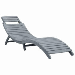 Helloshop26 Transat bois d'acacia coussin vert