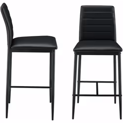 Description générale Lot de 2 tabourets de bar confortables et stylés, parfaits pour créer une ambiance conviviale dans votre ...