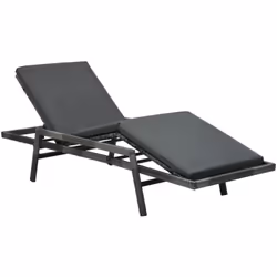 Cette chaise longue en résine tressée de qualité combine élégance et fonctionnalité et deviendra le point central de votre ja ...
