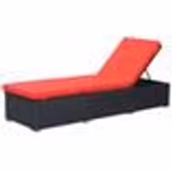 Transat - Non spécifié - Chaise longue jardin - Résine tressée - Acier enduit - Coussin lavable